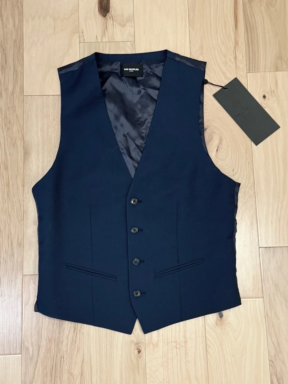 NWT The Kooples Men’s Wool Blue Petrol Suit Vest
